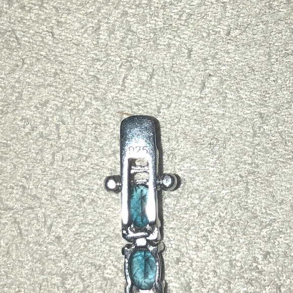 London blue topaz tennis bracelet - Picture 5 of 5